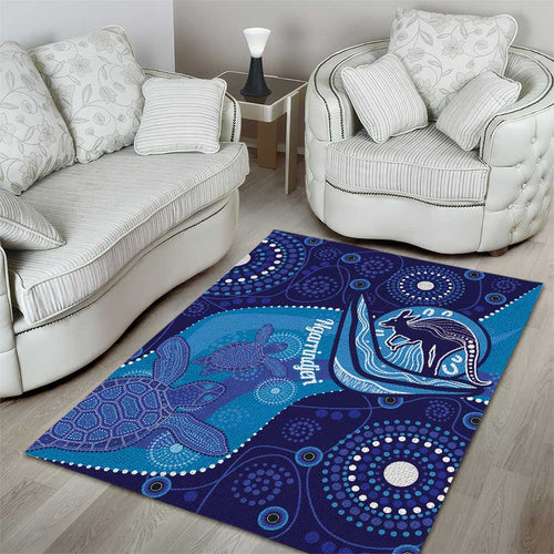Australia Ngarrindjeri Area Rug Animal Aboriginal Art