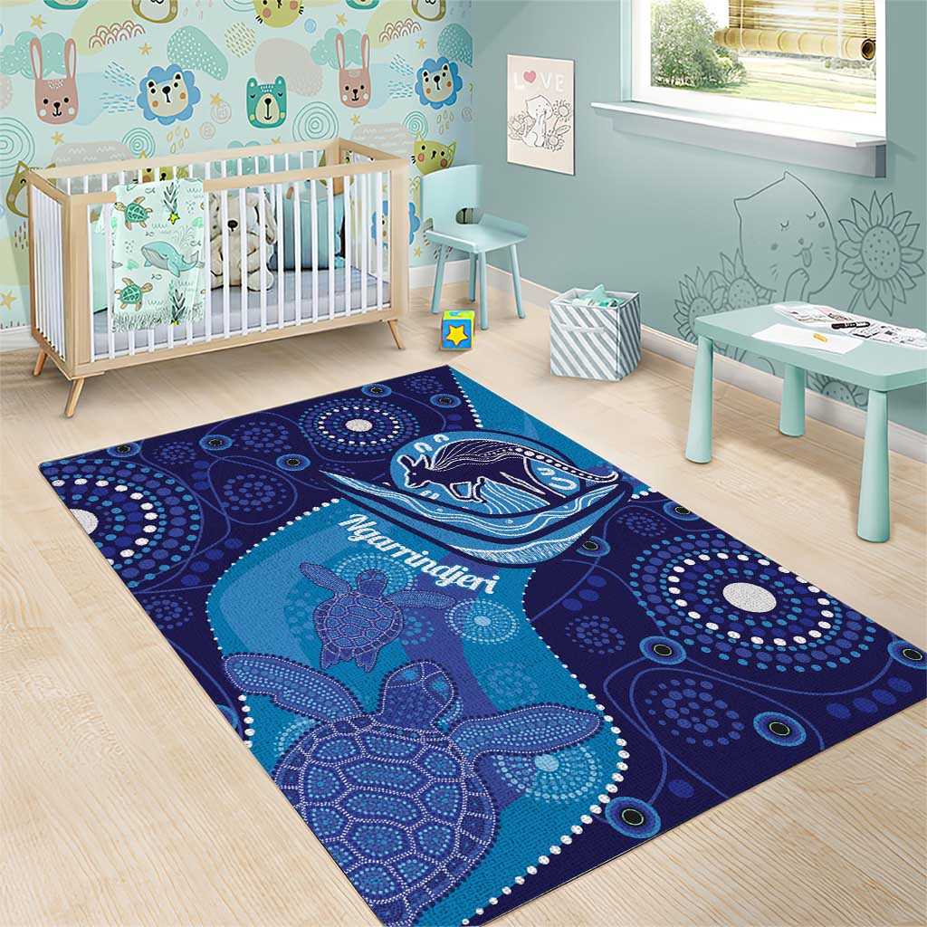 Australia Ngarrindjeri Area Rug Animal Aboriginal Art