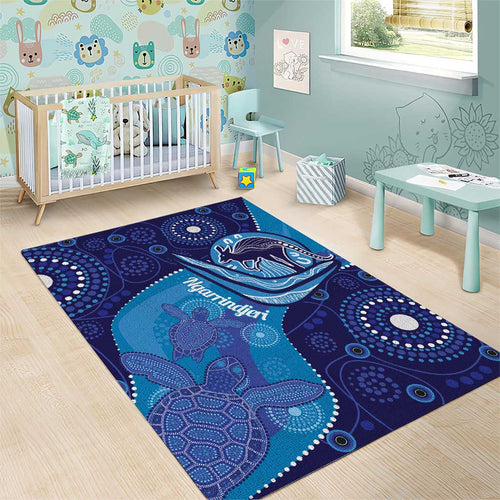 Australia Ngarrindjeri Area Rug Animal Aboriginal Art