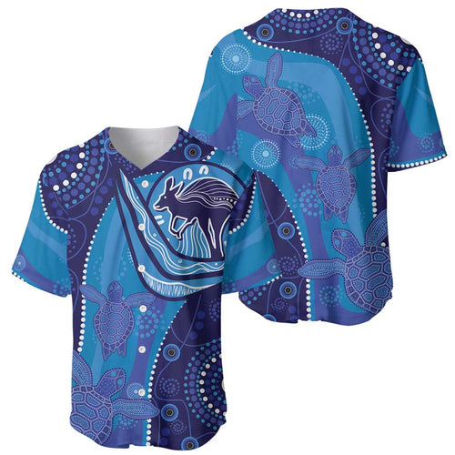 Australia Ngarrindjeri Baseball Jersey Animal Aboriginal Art