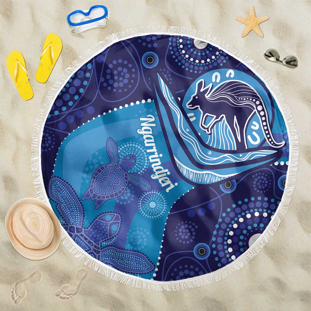Australia Ngarrindjeri Beach Blanket Animal Aboriginal Art