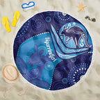 Australia Ngarrindjeri Beach Blanket Animal Aboriginal Art