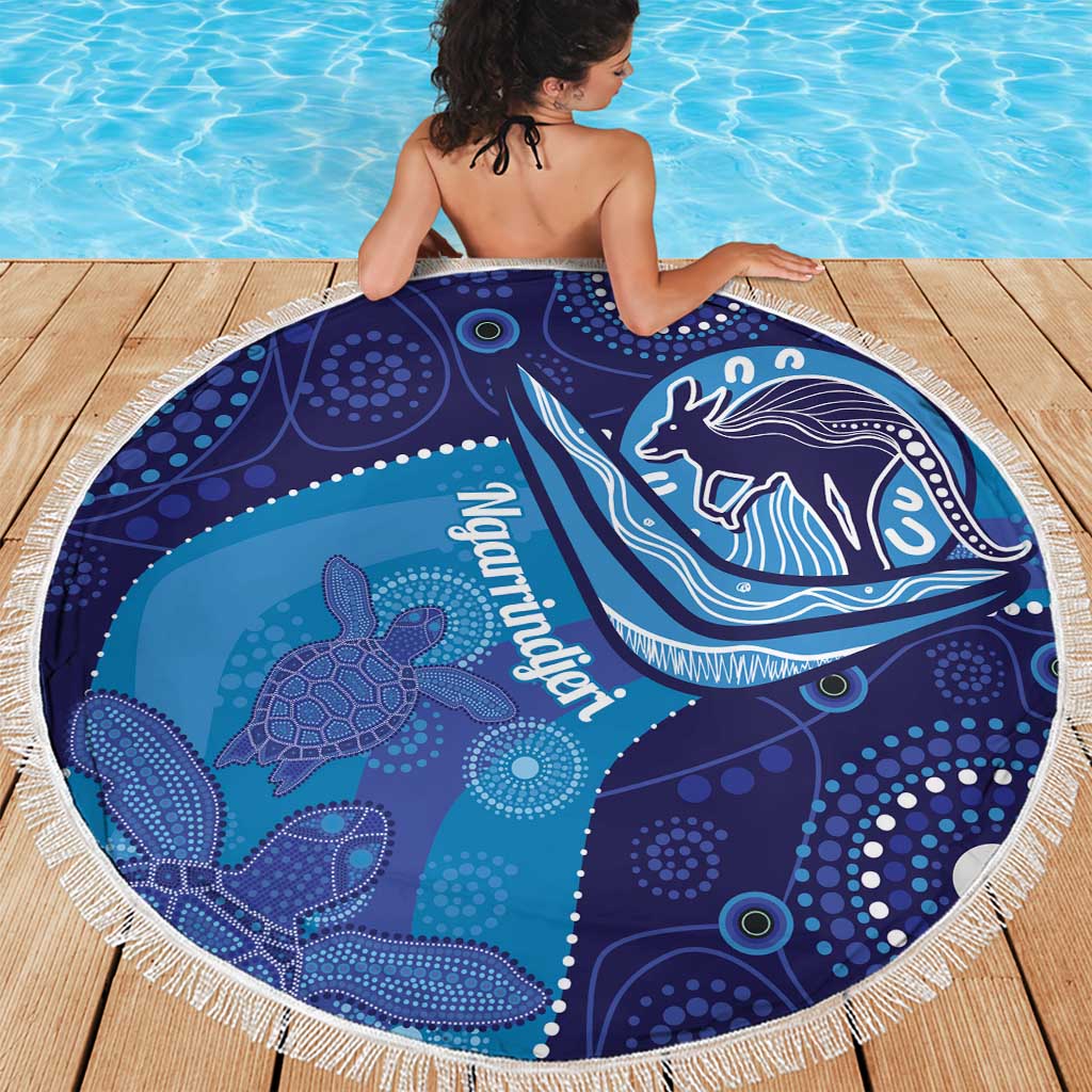 Australia Ngarrindjeri Beach Blanket Animal Aboriginal Art