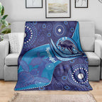 Australia Ngarrindjeri Blanket Animal Aboriginal Art