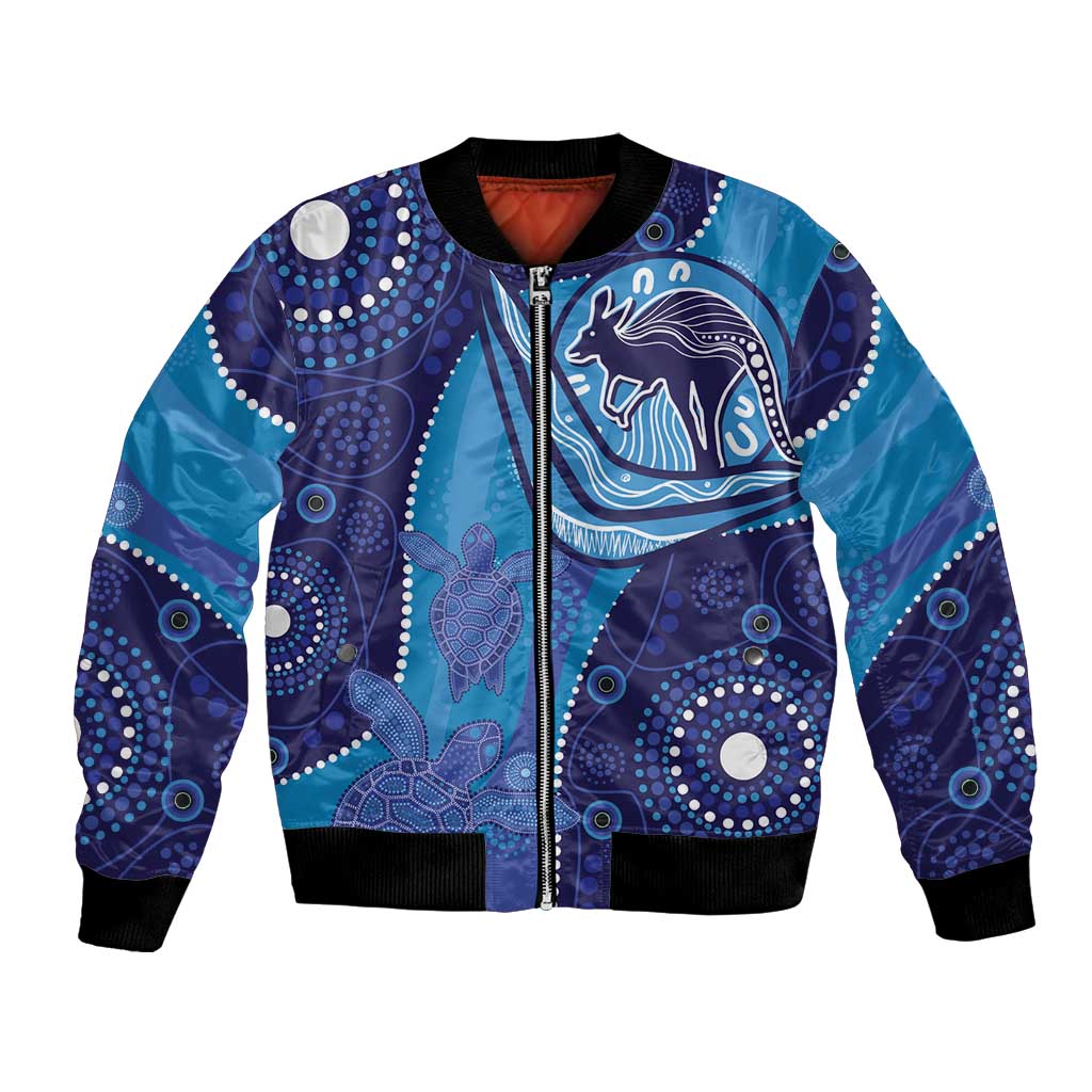 Australia Ngarrindjeri Bomber Jacket Animal Aboriginal Art