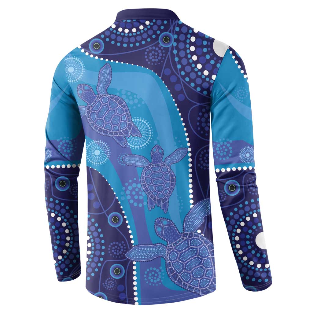Australia Ngarrindjeri Button Sweatshirt Animal Aboriginal Art