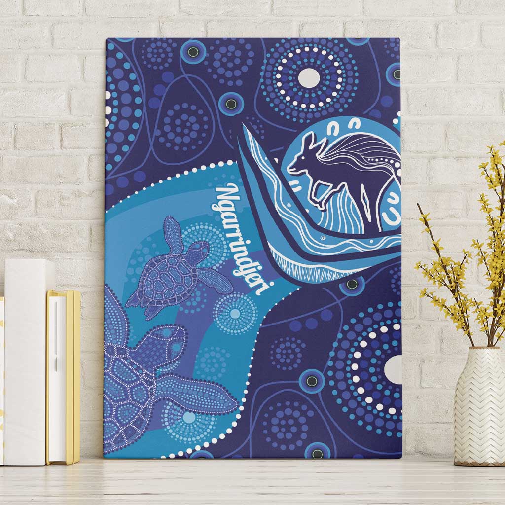 Australia Ngarrindjeri Canvas Wall Art Animal Aboriginal Art