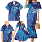 Australia Ngarrindjeri Family Matching Mermaid Dress and Hawaiian Shirt Animal Aboriginal Art