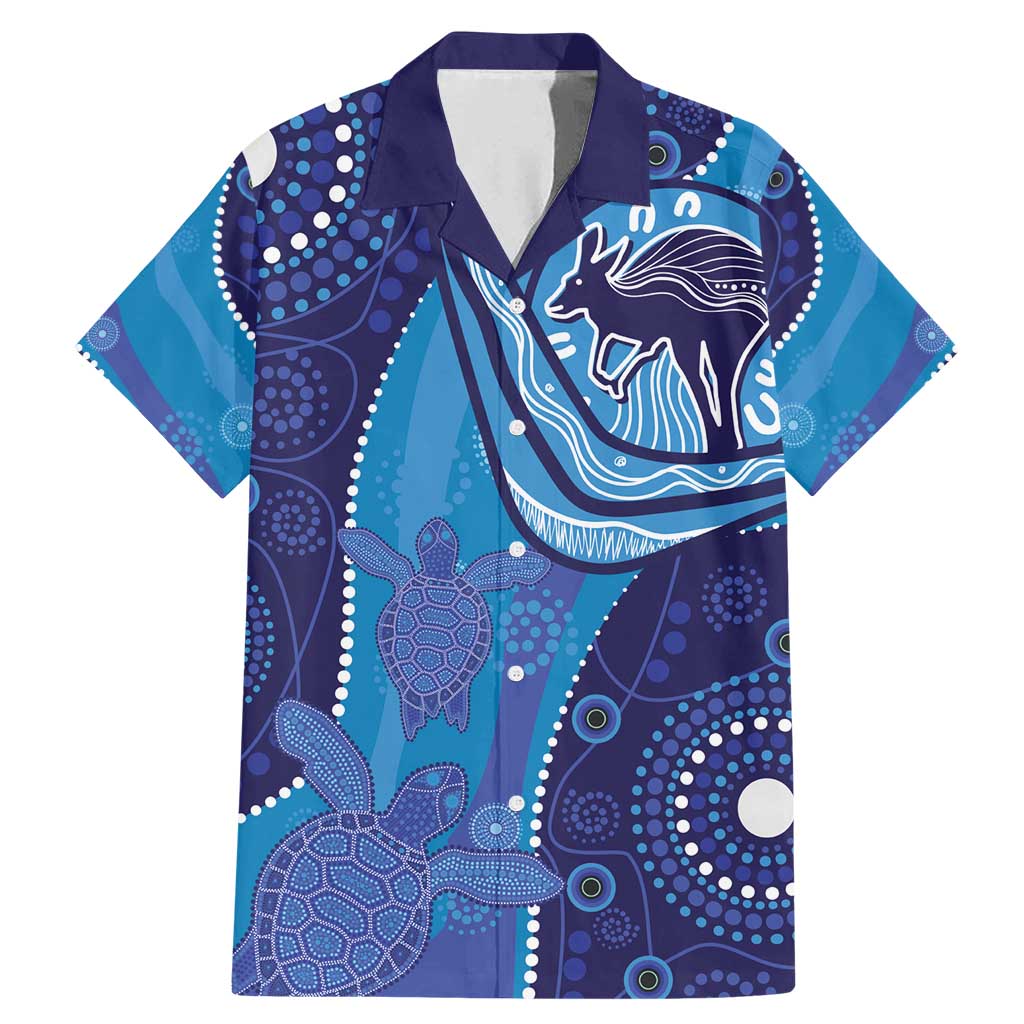 Australia Ngarrindjeri Family Matching Mermaid Dress and Hawaiian Shirt Animal Aboriginal Art