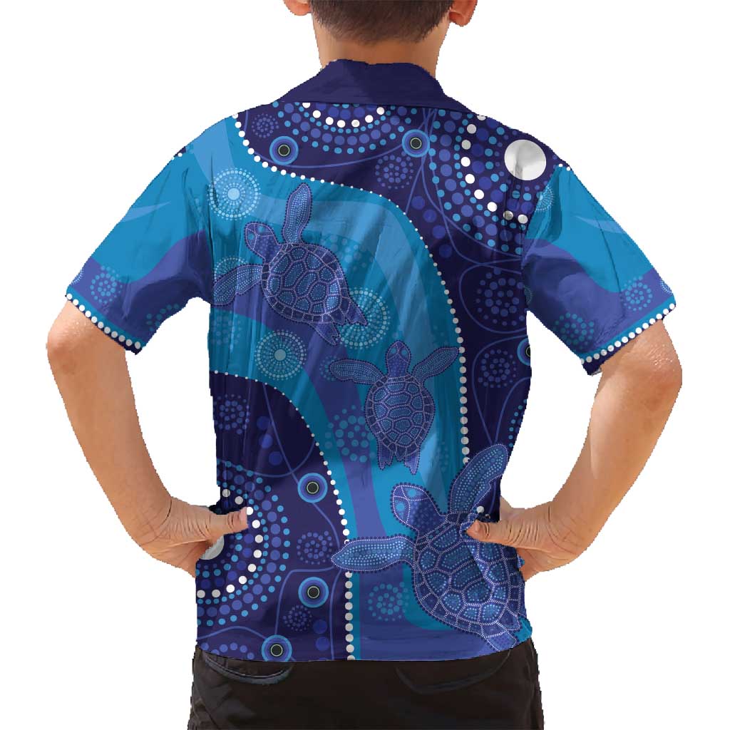 Australia Ngarrindjeri Family Matching Off Shoulder Maxi Dress and Hawaiian Shirt Animal Aboriginal Art