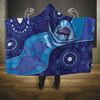 Australia Ngarrindjeri Hooded Blanket Animal Aboriginal Art