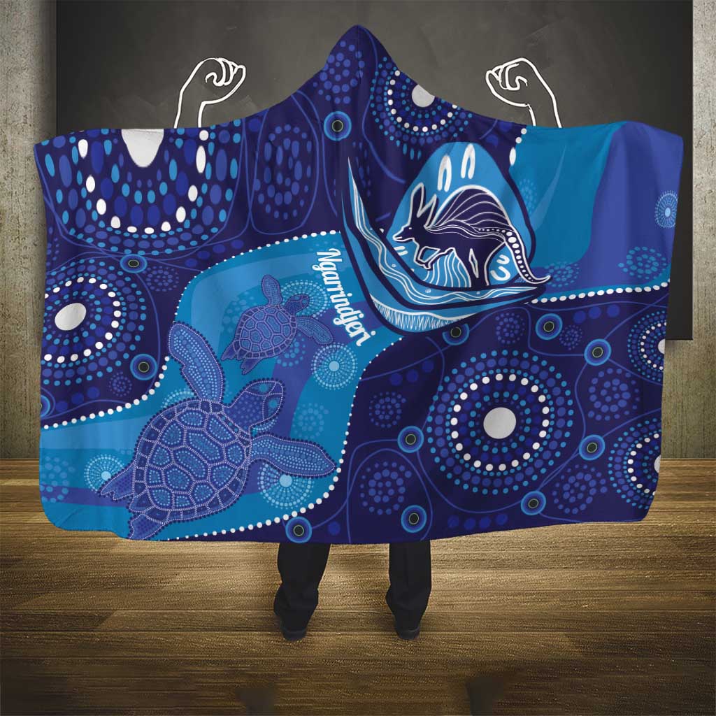 Australia Ngarrindjeri Hooded Blanket Animal Aboriginal Art