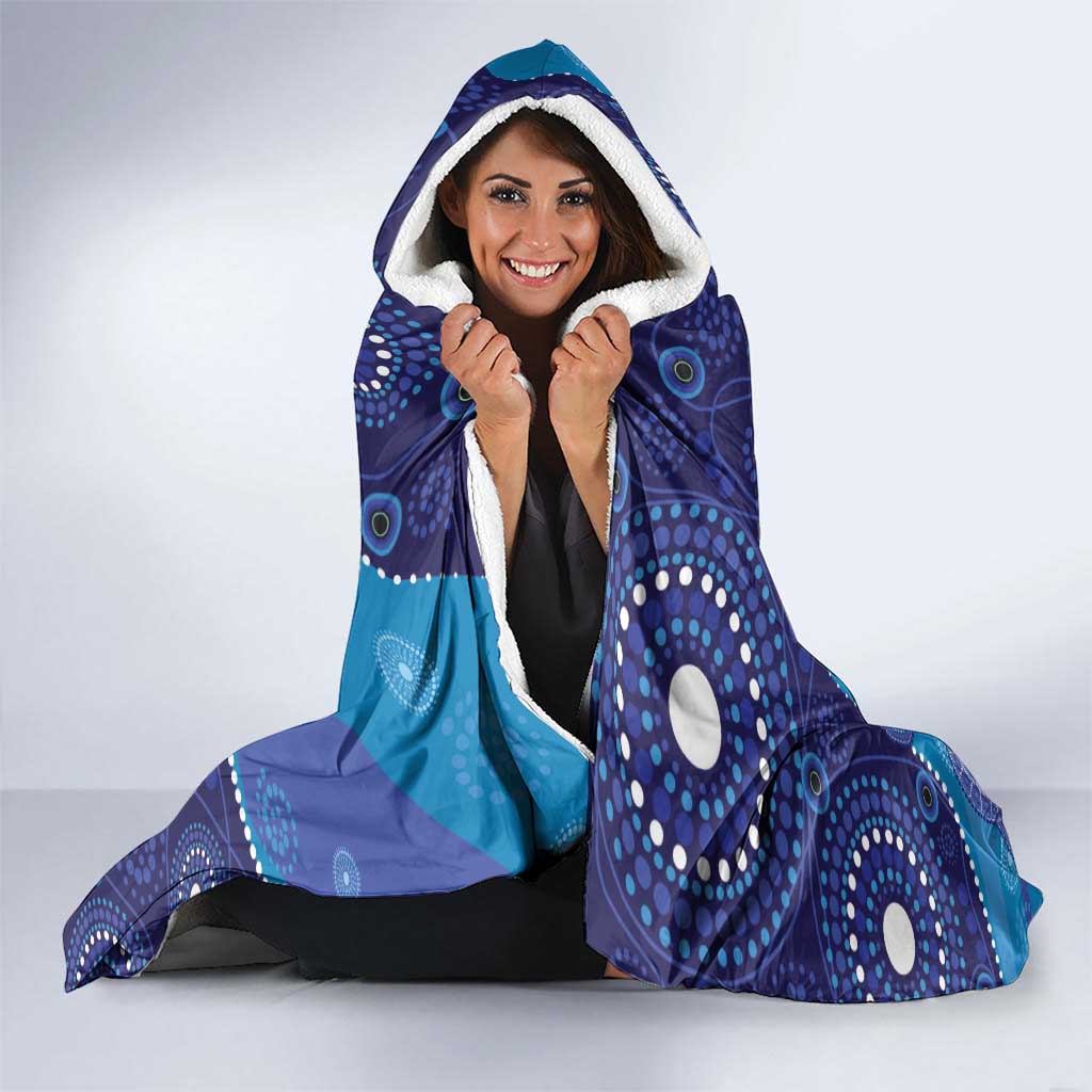 Australia Ngarrindjeri Hooded Blanket Animal Aboriginal Art