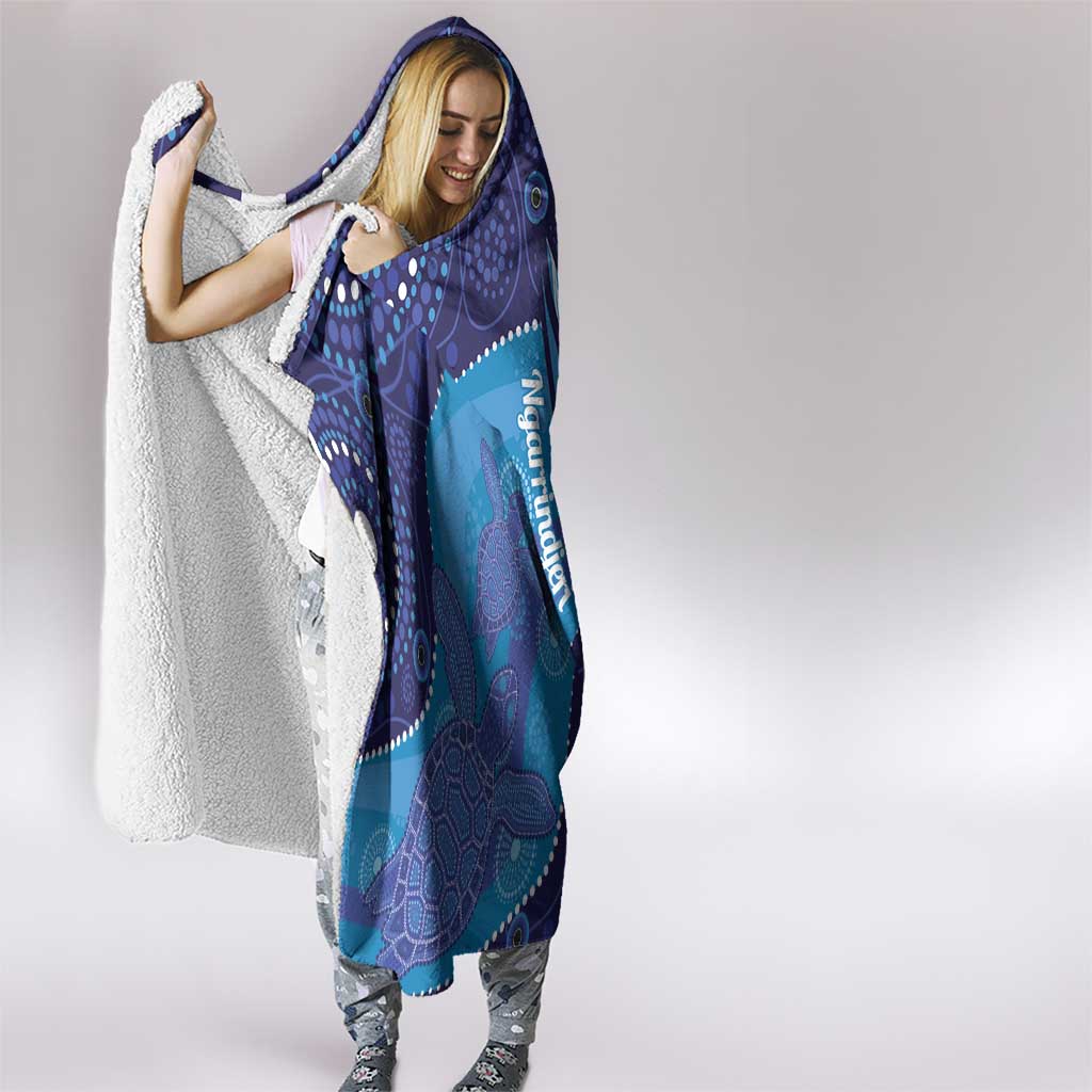 Australia Ngarrindjeri Hooded Blanket Animal Aboriginal Art