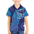 Australia Ngarrindjeri Kid Hawaiian Shirt Animal Aboriginal Art