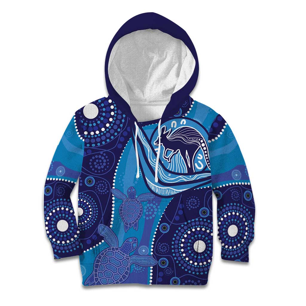 Australia Ngarrindjeri Kid Hoodie Animal Aboriginal Art