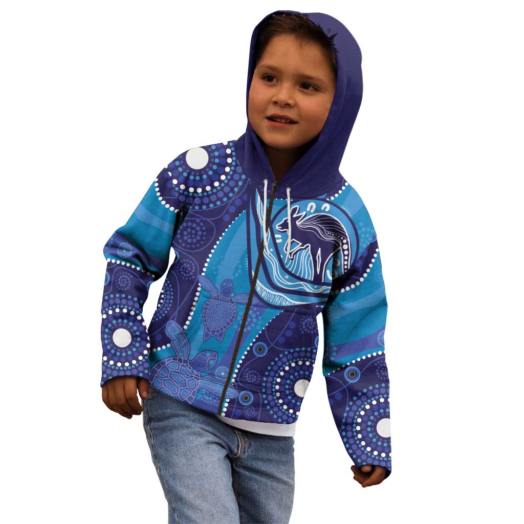 Australia Ngarrindjeri Kid Hoodie Animal Aboriginal Art