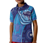 Australia Ngarrindjeri Kid Polo Shirt Animal Aboriginal Art