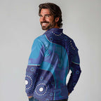 Australia Ngarrindjeri Long Sleeve Polo Shirt Animal Aboriginal Art