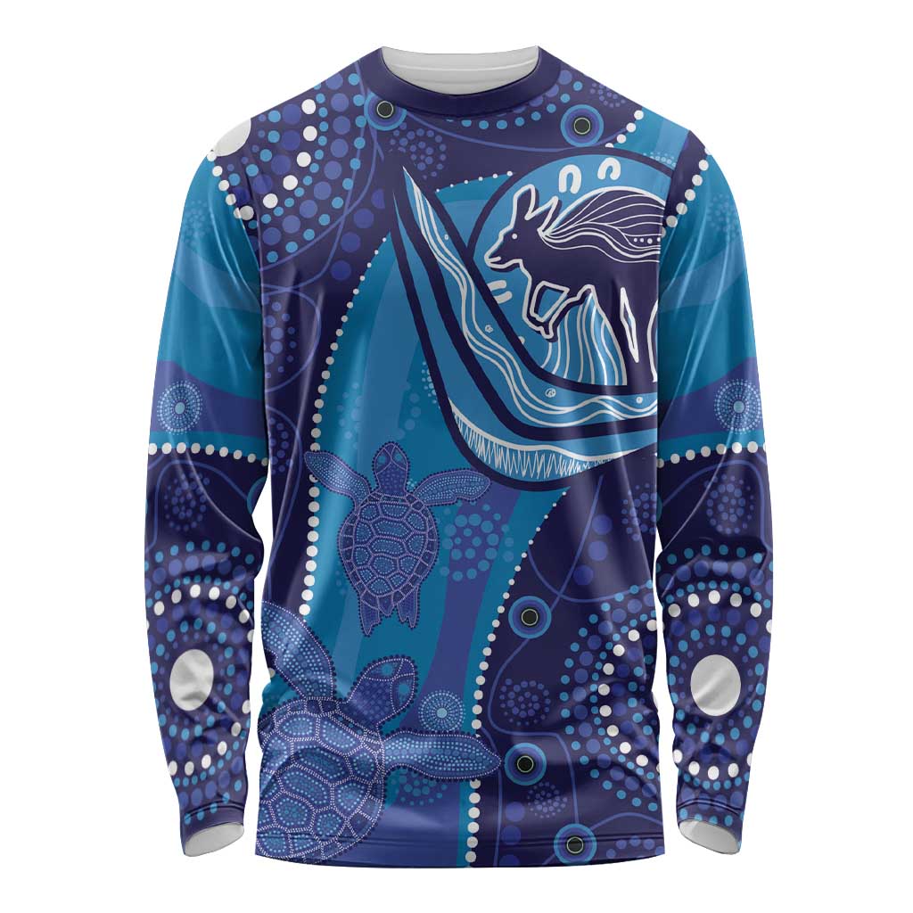 Australia Ngarrindjeri Long Sleeve Shirt Animal Aboriginal Art
