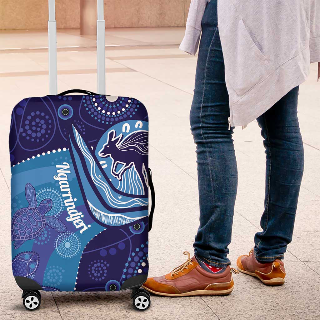 Australia Ngarrindjeri Luggage Cover Animal Aboriginal Art
