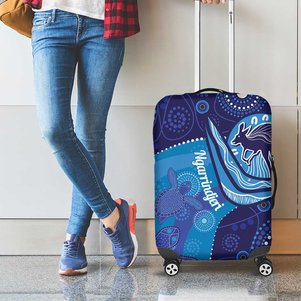 Australia Ngarrindjeri Luggage Cover Animal Aboriginal Art