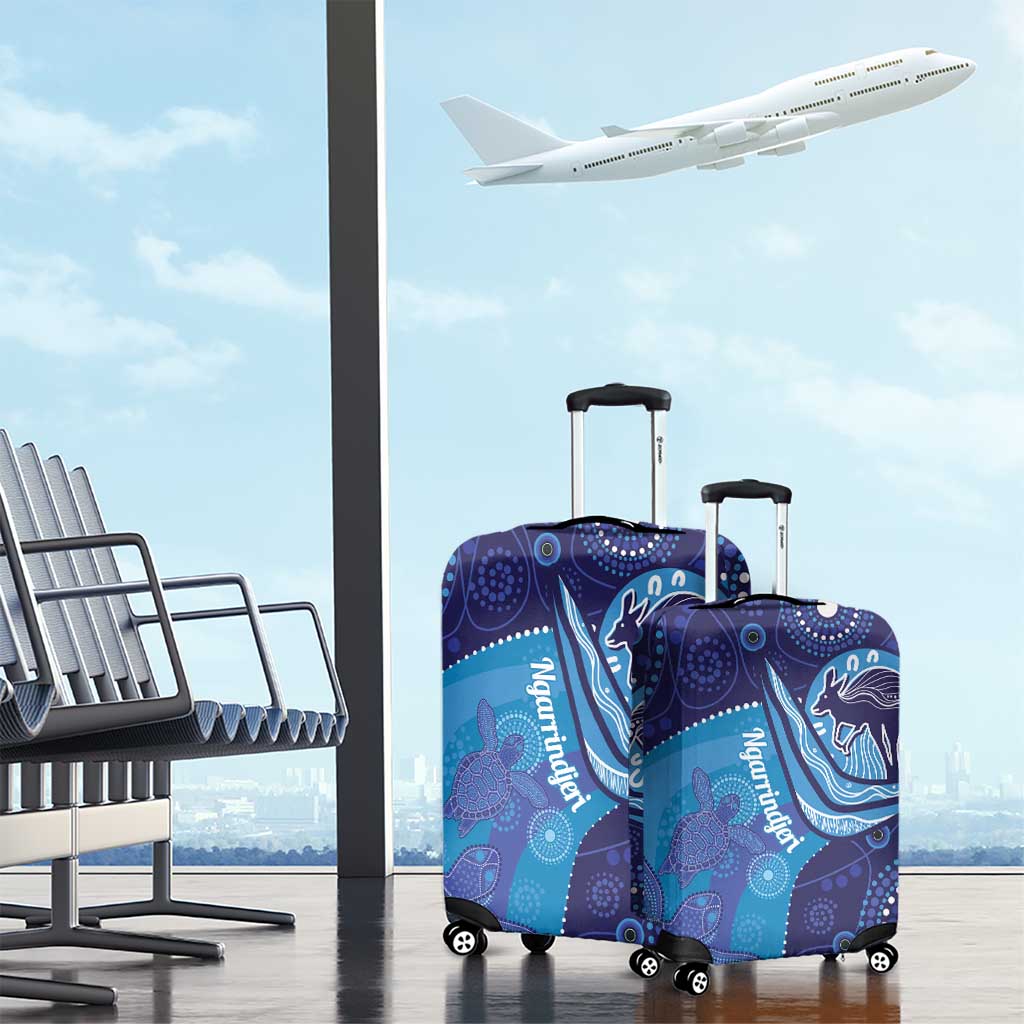 Australia Ngarrindjeri Luggage Cover Animal Aboriginal Art