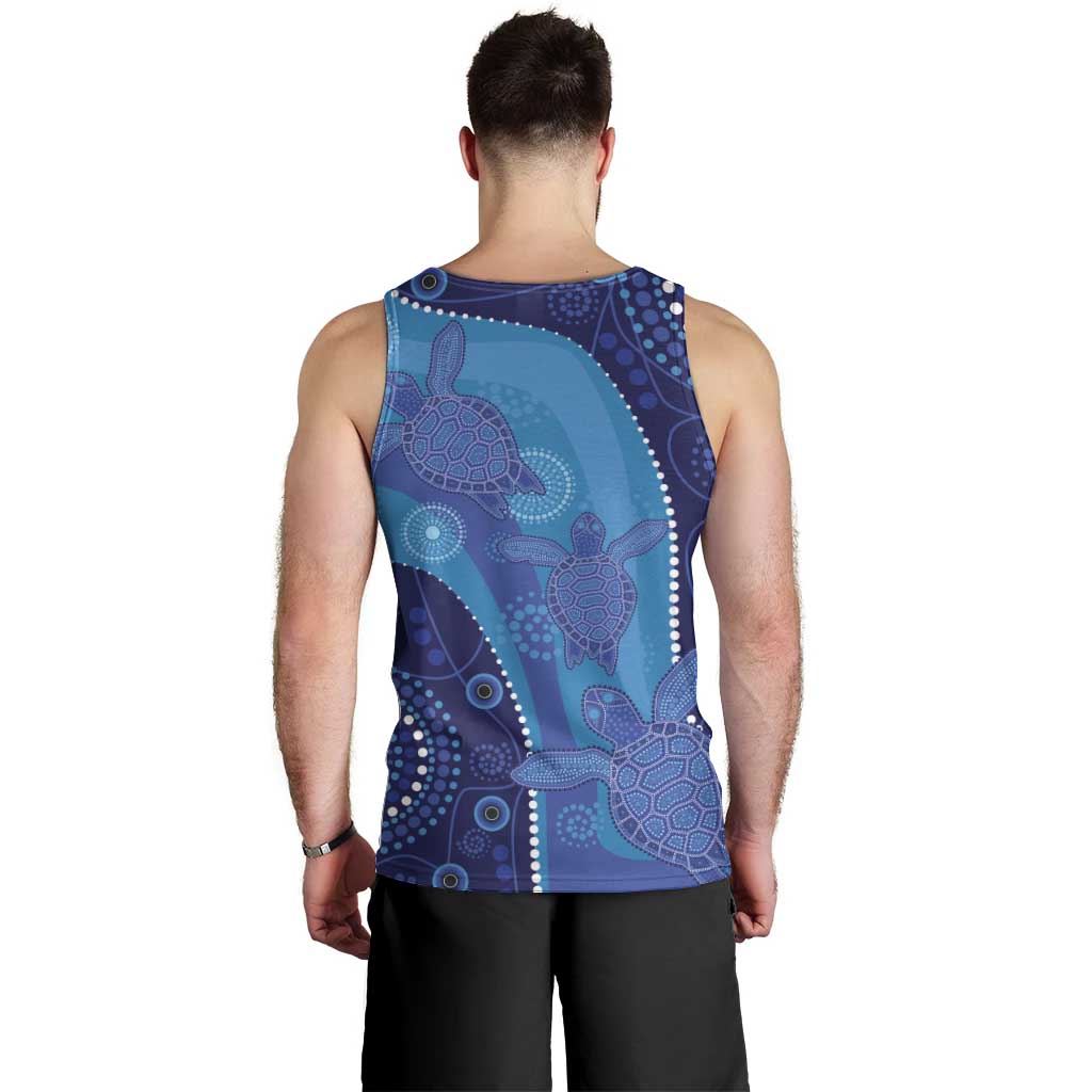 Australia Ngarrindjeri Men Tank Top Animal Aboriginal Art