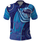 Australia Ngarrindjeri Polo Shirt Animal Aboriginal Art