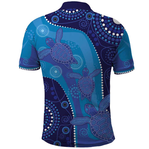 Australia Ngarrindjeri Polo Shirt Animal Aboriginal Art