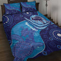 Australia Ngarrindjeri Quilt Bed Set Animal Aboriginal Art