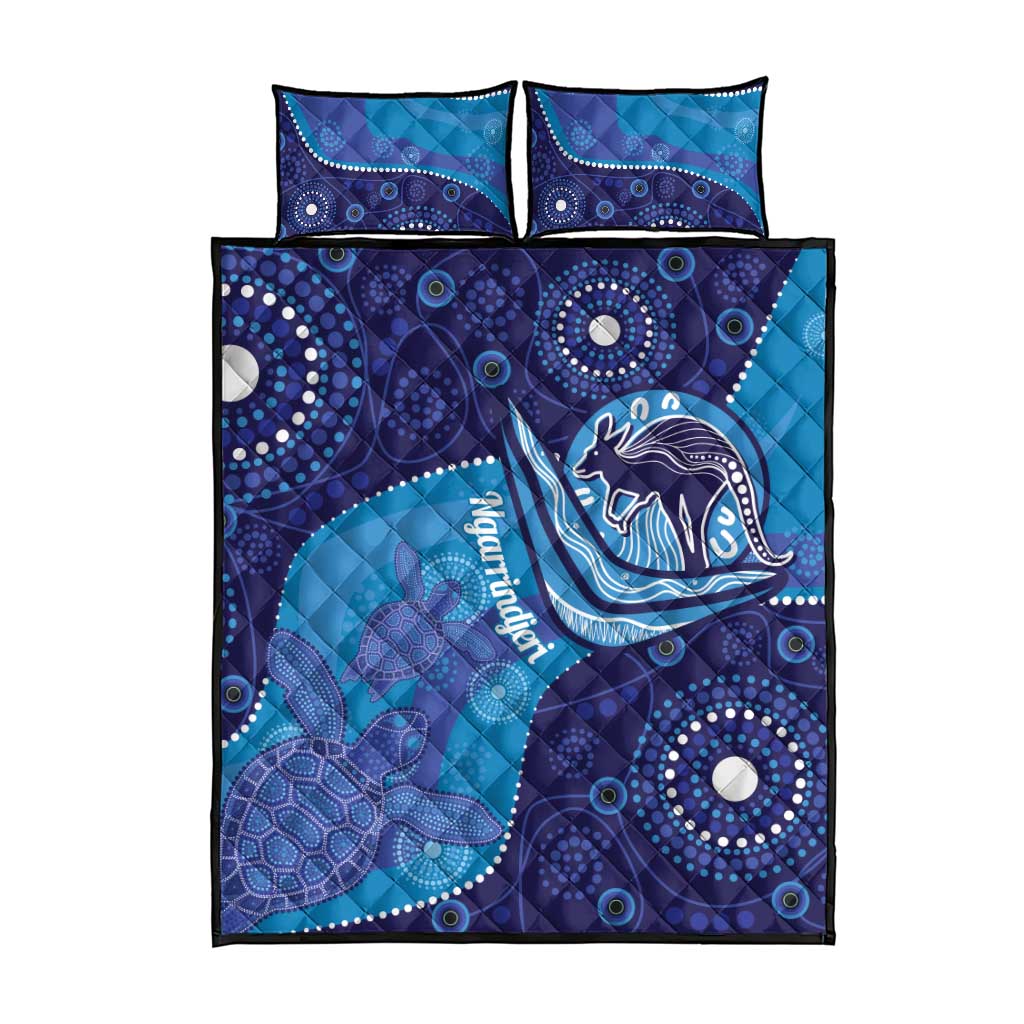 Australia Ngarrindjeri Quilt Bed Set Animal Aboriginal Art