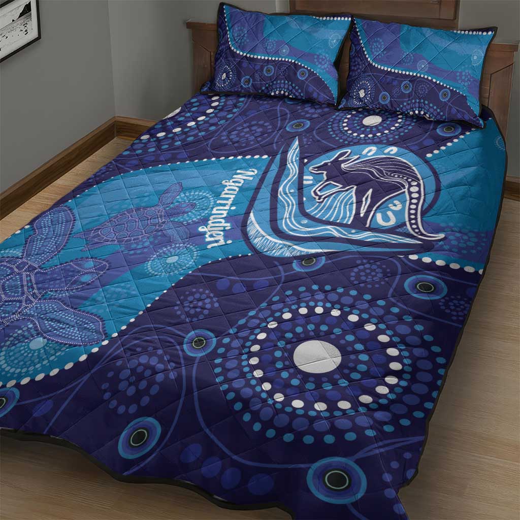 Australia Ngarrindjeri Quilt Bed Set Animal Aboriginal Art