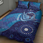 Australia Ngarrindjeri Quilt Bed Set Animal Aboriginal Art