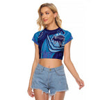 Australia Ngarrindjeri Raglan Cropped T Shirt Animal Aboriginal Art