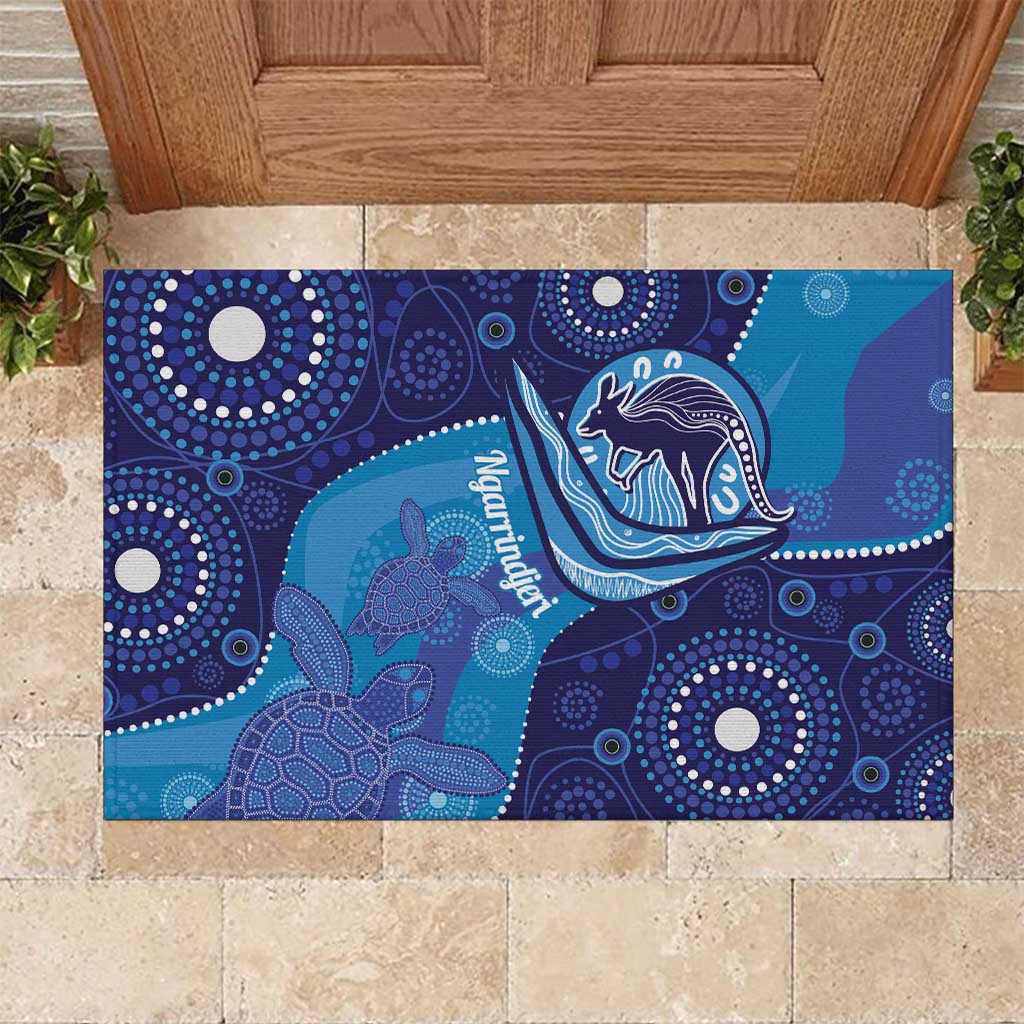 Australia Ngarrindjeri Rubber Doormat Animal Aboriginal Art