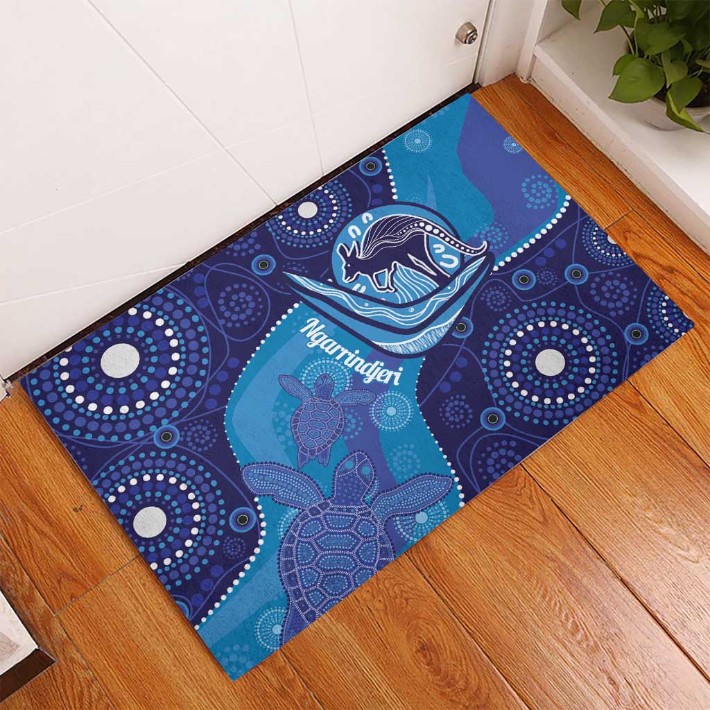 Australia Ngarrindjeri Rubber Doormat Animal Aboriginal Art