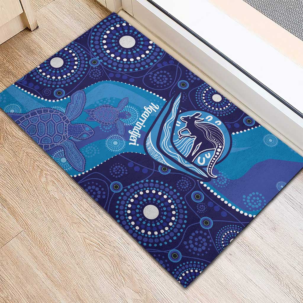 Australia Ngarrindjeri Rubber Doormat Animal Aboriginal Art