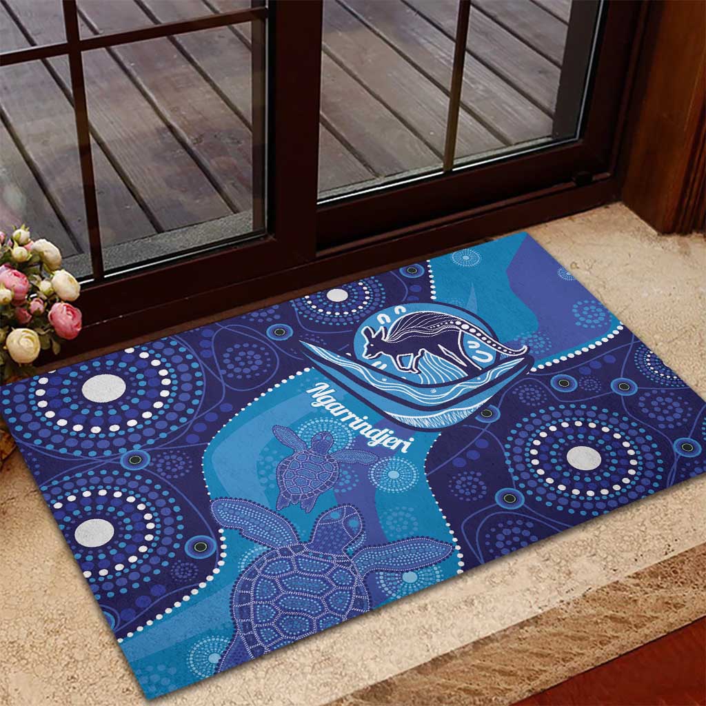 Australia Ngarrindjeri Rubber Doormat Animal Aboriginal Art