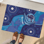 Australia Ngarrindjeri Rubber Doormat Animal Aboriginal Art
