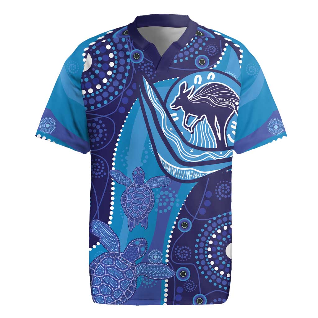Australia Ngarrindjeri Rugby Jersey Animal Aboriginal Art