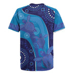 Australia Ngarrindjeri Rugby Jersey Animal Aboriginal Art