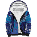 Australia Ngarrindjeri Sherpa Hoodie Animal Aboriginal Art