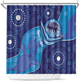 Australia Ngarrindjeri Shower Curtain Animal Aboriginal Art