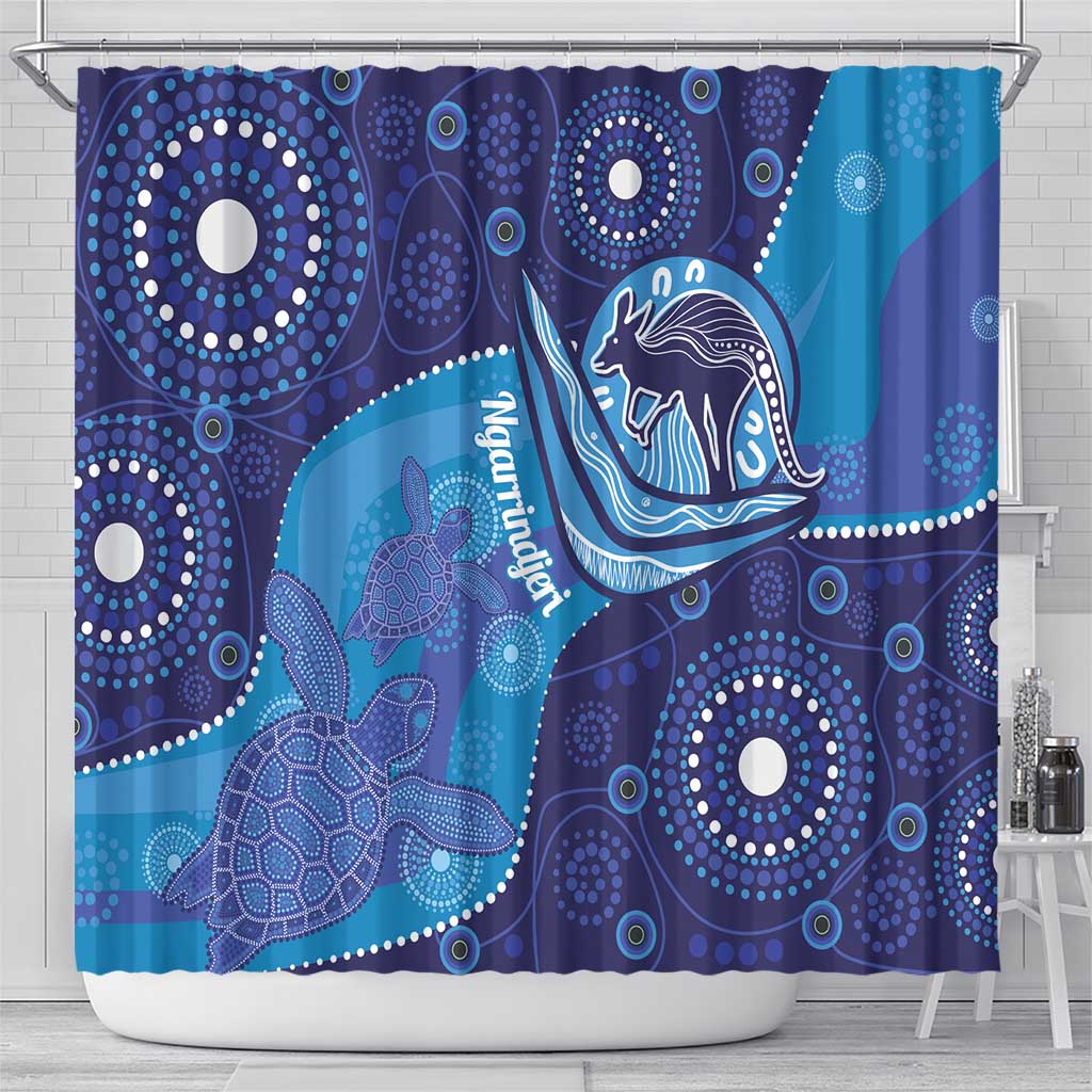 Australia Ngarrindjeri Shower Curtain Animal Aboriginal Art
