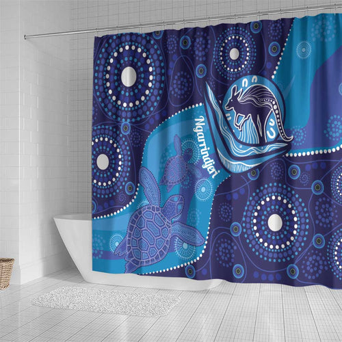 Australia Ngarrindjeri Shower Curtain Animal Aboriginal Art