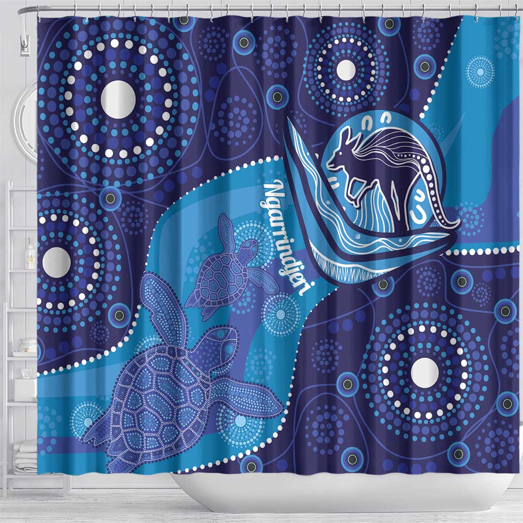 Australia Ngarrindjeri Shower Curtain Animal Aboriginal Art