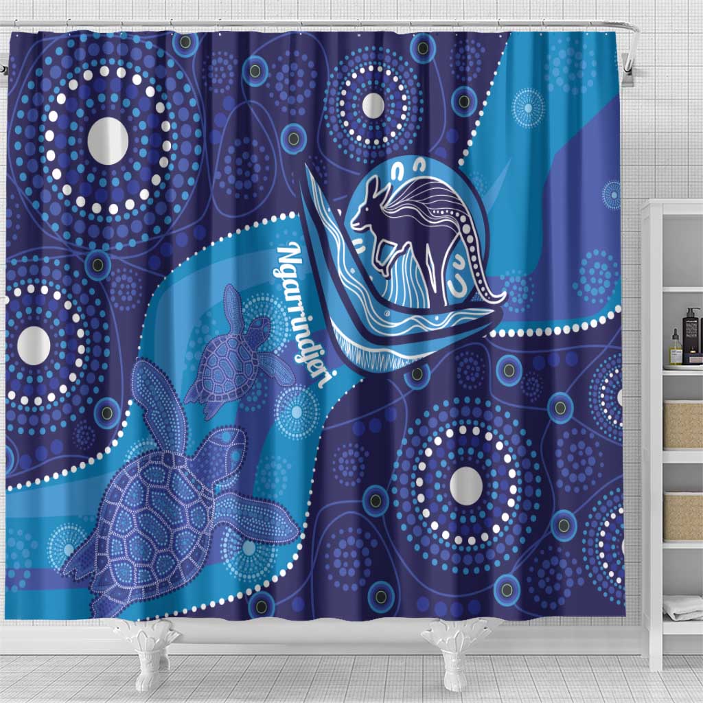 Australia Ngarrindjeri Shower Curtain Animal Aboriginal Art