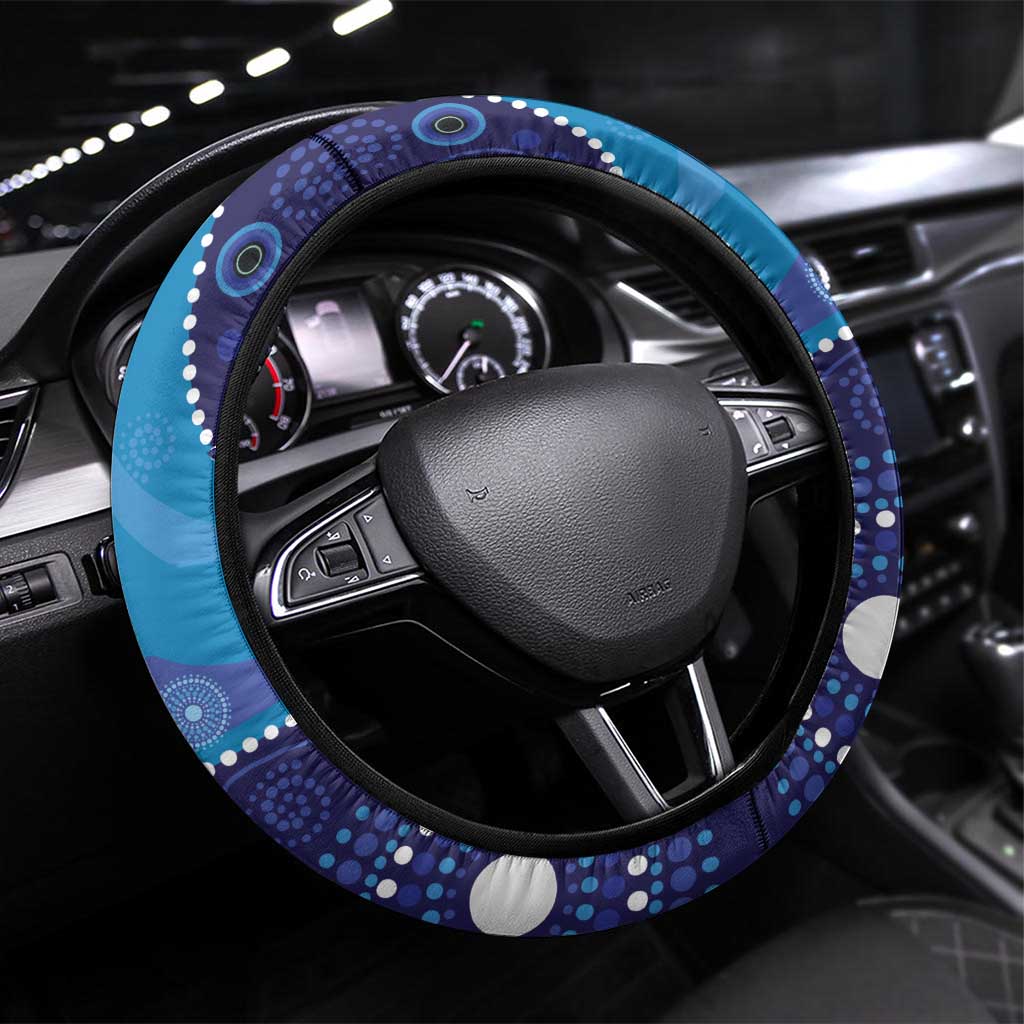 Australia Ngarrindjeri Steering Wheel Cover Animal Aboriginal Art