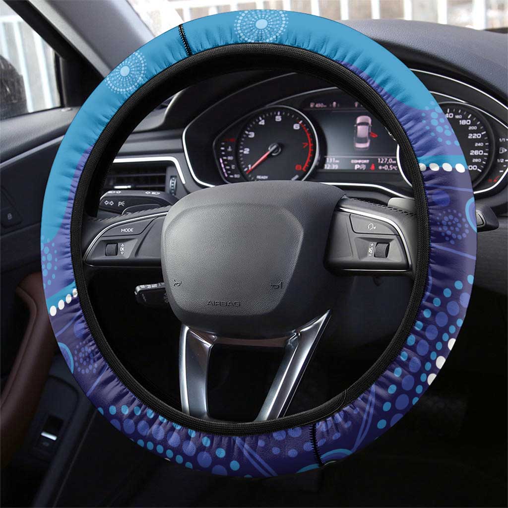 Australia Ngarrindjeri Steering Wheel Cover Animal Aboriginal Art